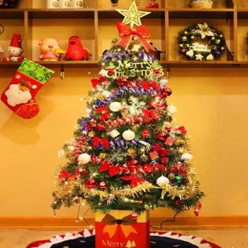 1,5 m / 150 cm de Decoração de Árvore de Natal Pacote de Decorações de Natal Hotel Familiar Encriptado Árvore de Natal