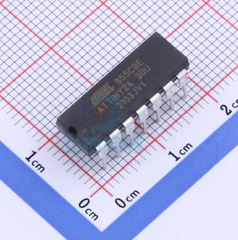 100% Novo Original ATTINY24-20PU Pacote de MERGULHO-14 Novas Originais Genuínas Microcontrolador Chip IC