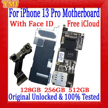 100% Testado Para iPhone 13 Pro placa-Mãe Não icloud Original Desbloqueado de Alta qualidade da placa lógica 128GB de 256GB 512GB de Suporte de atualização de