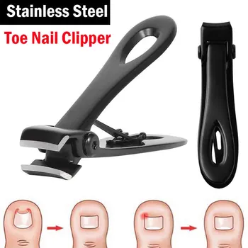 15mm Premium em Aço Inoxidável Cortador de Unhas Para Unhas Grossas Barbear e Curva de Lâminas de Largura Maxilar Pesado Anti-Derrapante Toe Nail Clipper