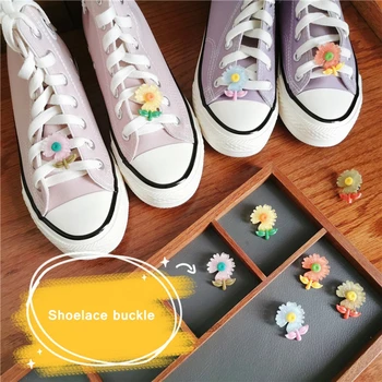 1PCS DIY Flores Sapato de Fivela Meninas E Crianças Sapatos Acessórios Tendência Criativa Cadarço Decorativo Sapatos Acessórios