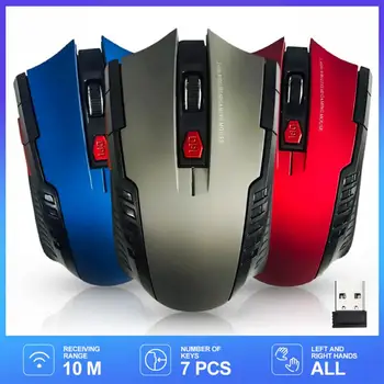 2.4 GHz Mouses sem Fio Com Receptor USB Gamer 1600DPI Mouse Para Computador PC Computador Portátil Ratos Gaming Laser Mouse Óptico