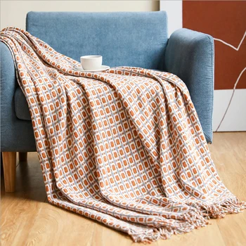 2022 Sofá Cobertor De Malha Cobertor Tecido De Cobertor De Ar Condicionado Da Sala De Cobertor