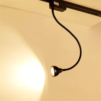 2PCS 5/7W LED de Luz de Faixa de Rotação de 360 Graus Flexível LED Spotlight Loja de Roupas Barra de Fundo Comercial LED Spotlight