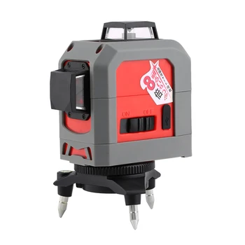 360 a laser 3D instrumento de medição tripé de nivelamento automático dispositivo de suporte de linha Vermelha do rotor de madeira linha de suspensão