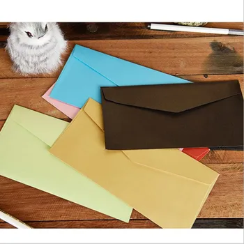 5 Pcs/muito Vintage Envelopes de Papel Colorido Papel Envelope Convite de Casamento Envelopes de Cartão de Saco de Papel de Escritório Escola de Abastecimento
