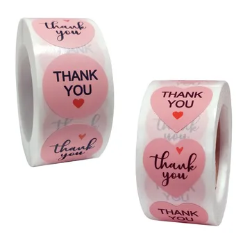 500Pcs cor-de-Rosa do Amor do Coração de Adesivos de Dia de são Valentim Tema do Selo de Rótulos Adesivos Para DIY Presente de Casamento de Cozimento do Pacote de Envelope Decoração