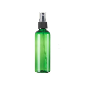 5pcs 60ml cores verde e Reutilizável garrafa de plástico preto com borrifador de Plástico Portátil Frasco de Spray&Frascos de Perfume
