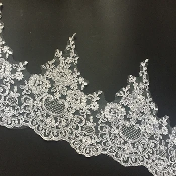 9Yards Branco Marfim Enrolamento de Tecido Flor de Venise Veneza Malha Guarnição do Laço Applique de Costura, de Artesanato para a Decoração do Casamento Frete Grátis
