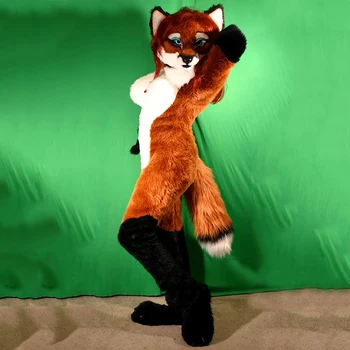 A raposa Mascote do Traje de pêlo de Cosplay para Adultos Andando de Desempenho Traje de Halloween Party Dress-up mais Recentes Publicidade