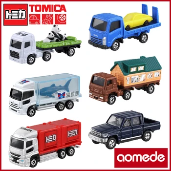 A TAKARA TOMY Tomica Liga de Modelo de Carro de Brinquedo de Menino Ornamentos Fundido 1/64 Transportador Série
