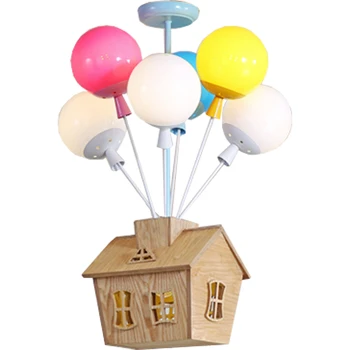 Balão luzes pingente de desenhos animados para crianças, sala de lâmpada de menino quarto de menina quarto de lâmpada de jardim-de-infância Nórdicos conduziu a casa luminária CL6082