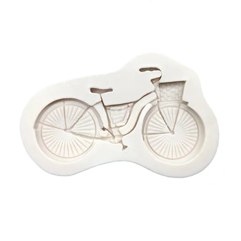 Bicicleta De Silicone Sugarcraft Molde De Cupcake De Chocolate Cozimento Fondant De Decoração Do Bolo De Ferramentas