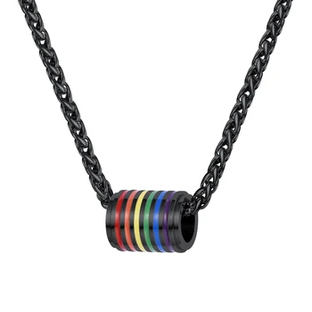 ChainsPro do Orgulho Gay Colar Bissexuais Coisas LGBT arco-íris Jóias Amor Vence Igualdade Colar de Inspiração Jóias CP757