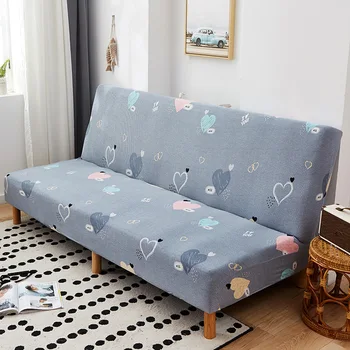 Cobertura completa sofá capa Simples de dobramento armrestless elástico sofá cobrir tudo incluído