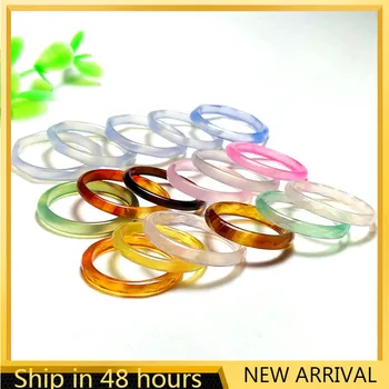 Colorido Anel Vintage Transparente Anéis Para As Mulheres Jóia Do Partido Presentes Simples Anel De Dedo De Alta Qualidade Por Atacado