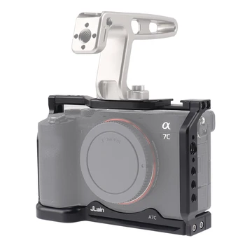 Câmara Gaiola para Sony A7C Câmera Coelho Case de Proteção Acessórios de Expansão com Frio Montagem de Sapata