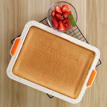 DIY do Silicone do produto comestível Brownie Bolo de Mousse de Pastelaria Pão Molde Antiaderente Bakeware de Decoração de Bolo Ferramentas material de Cozinha Cozimento
