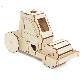 DIY Rolo de Estrada Ciência de Engenharia de Construção Kits de Madeira, HASTE de Brinquedo de Crianças Criativas de Brinquedos Educativos, Projectos de Escola