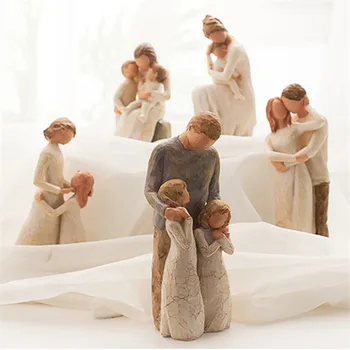 Do Dia das mães, Aniversário de Páscoa de Presente de Casamento Nórdicos Decoração da Casa do Povo do Modelo de Sala de estar da Família Estatuetas para interior