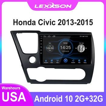 DSP 2G+32G IPS do Andróide da Tela de 10.1 auto-Rádio Multimídia para o Honda Civic 2013 2014 2015 RDS FM GPS de Navegação Espelho Link estéreo