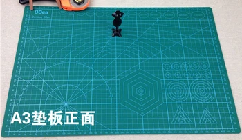 Frete grátis Taiwan fez excelente modelo de dupla face A3 tapete de corte para corte de chapa de gravura de modelagem de aids placa de corte