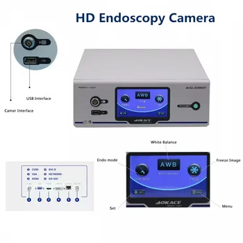 HD Endoscópio Sistema de Câmera de Endoscopia Gravação de Vídeo Câmera Cirúrgica para ENT Laparoscopia