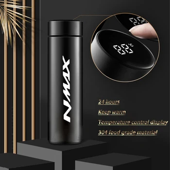 Inteligente garrafa Térmica de Aço Inoxidável Mostrador de Temperatura para a YAMAHA NMAX XMAX SMAX VMAX Acessórios da Motocicleta