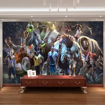 Jogo 3D Mural de League of Legends Foto de papel de Parede papel de Parede Personalizado Meninos Quarto, Sala Grande Arte de parede Decoração do Quarto do Corredor