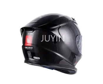 JUYIN lugar tudo incluído personalidade legal anti-nevoeiro quatro temporadas de corridas de motocicleta completa de capacetes de fibra de carbono de capacete para motociclistas