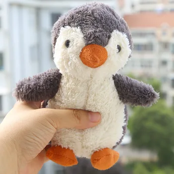 luxuoso bonito gordura brinquedos cinza penguin boneca de presente de cerca de 23cm