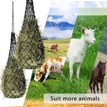 Malha De Nylon Universal Cavalo Alimentador De Tote Bag Reforçado Feno Sacola Portátil Equestre De Suprimentos