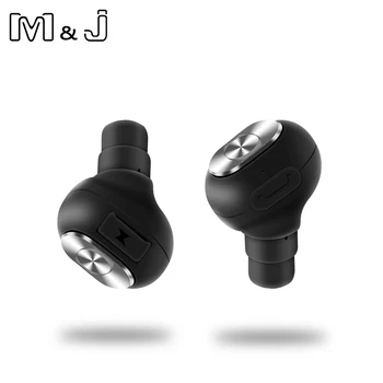 M&J F06 TWS negócios fones de ouvido Bluetooth sem fio estéreo 3D Esporte fones de ouvido fone de ouvido HD Incorporada microfone chamadas com as mãos livres