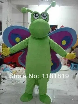 MASCOTE do Roxo Verde Buttefly o traje da mascote personalizado fantasia traje de anime cosplay kits mascotte vestido de fantasia do carnaval fantasia