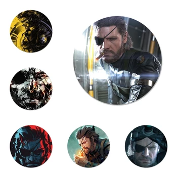 Metal Gear Solid V Ícones Pinos De Crachá De Decoração Broches Emblemas De Metal Para A Roupa Mochila Decoração