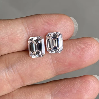 MosangnaiD VVS1 5x7mm Solta Moissanite de 1 Quilate de Diamante, pedra preciosa Para Anel de Fazer