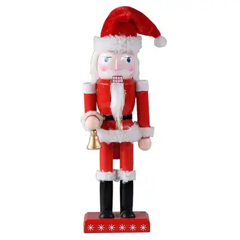 Natal Quebra-Nozes De Natal Quebra-Nozes Ornamentos De Férias De Madeira, Quebra-Nozes Santa Figura Para Home Office Decoração De Mesa