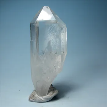 Natural de cristal transparente coluna de alto brilho de cristal branco ornamentos de pedra desmagnetização radiação meditação Cristal Coluna