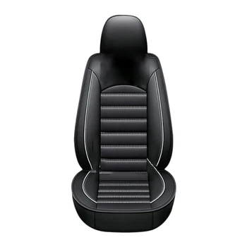 New5d de Luxo Universal Integral do Assento de Carro Esteira Cobre de Couro PU Protetor Respirável Conjunto de Almofada de 1PCS Quatro Estações