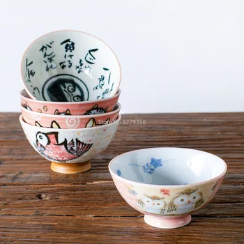 O Estilo Japonês De Design Criativo Grosso Yaki Tigela De Tamanho Médio Japonês De Cerâmica De Louça De Mesa De Jantar 