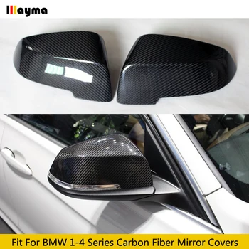Para a BMW 1 2 3 4 Série F20 F21 F22 F23 F30 F31 F32 F33 F34 F36 Substituir OEM Estilo Fibra de Carbono Lado de Trás do Espelho de Cobre Cap 2pcs