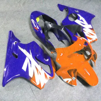 Personalizado motocicleta capuz para CBR600F4 1999-2000 CBR 600 F4 99 00 ABS na Carenagem do corpo kit+Parafusos+molde de Injeção azul laranja