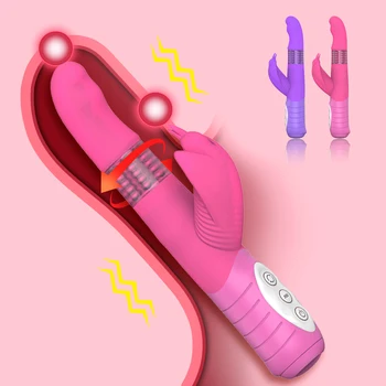 Sex Shop Coelho Vibrador Para As Mulheres Impermeável Ponto G Estimular O Vibrador De Silicone Vagina, Clitóris Massageador De Brinquedos Sexuais Para Adultos