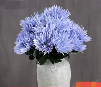 Simulação de 5 de Melaleuca de casamento de fase estrada shopping de decoração falso crisântemo de noiva de seda flor de simulação chrysant