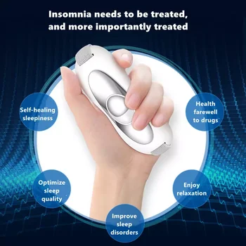 Sono Ajuda Dispositivo Mini Handheld Massagem Dispositivo 3 Modo Dormindo Microcorrente Pulso de Pressão, Ansiedade, Insônia Dormir