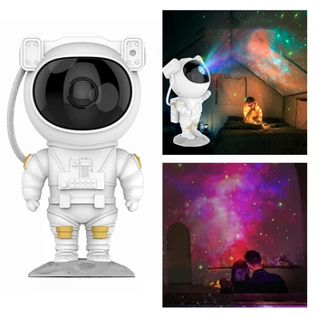 Spaceman Galaxy Lâmpada do Projetor Céu Estrelado da Noite de Luz Para a Casa Decoração do Quarto Astronauta Decorativas Luminárias para Crianças de Presente