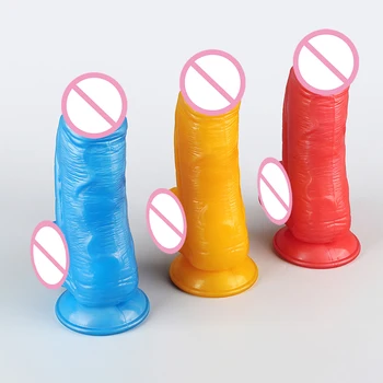 Super Grossa Enorme Vibrador Soft Otário Pau Anal Expansão Realista Pênis Grande Estimulador Masturbar Brinquedos Sexuais para Unisex
