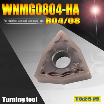 WNMG080404 HA tornearia Ferramentas de Pêssego Forma de Pastilhas de metal duro WNMG080408-HA de Aço Comum, como 45# aço e Aço Inoxidável 304