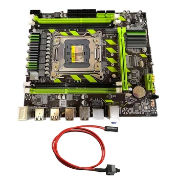 X79 X79G placa-Mãe Com Interruptor do Cabo de LGA2011 M. 2 DDR3 RECC de Memória de 8 USB PCIE16X SATA3.0 Para Xeon E5 Core I7 CPU