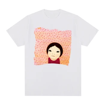 Yoshitomo Nara Streetwear t-shirt de Algodão Homens T-shirt Nova TEE TSHIRT das Mulheres